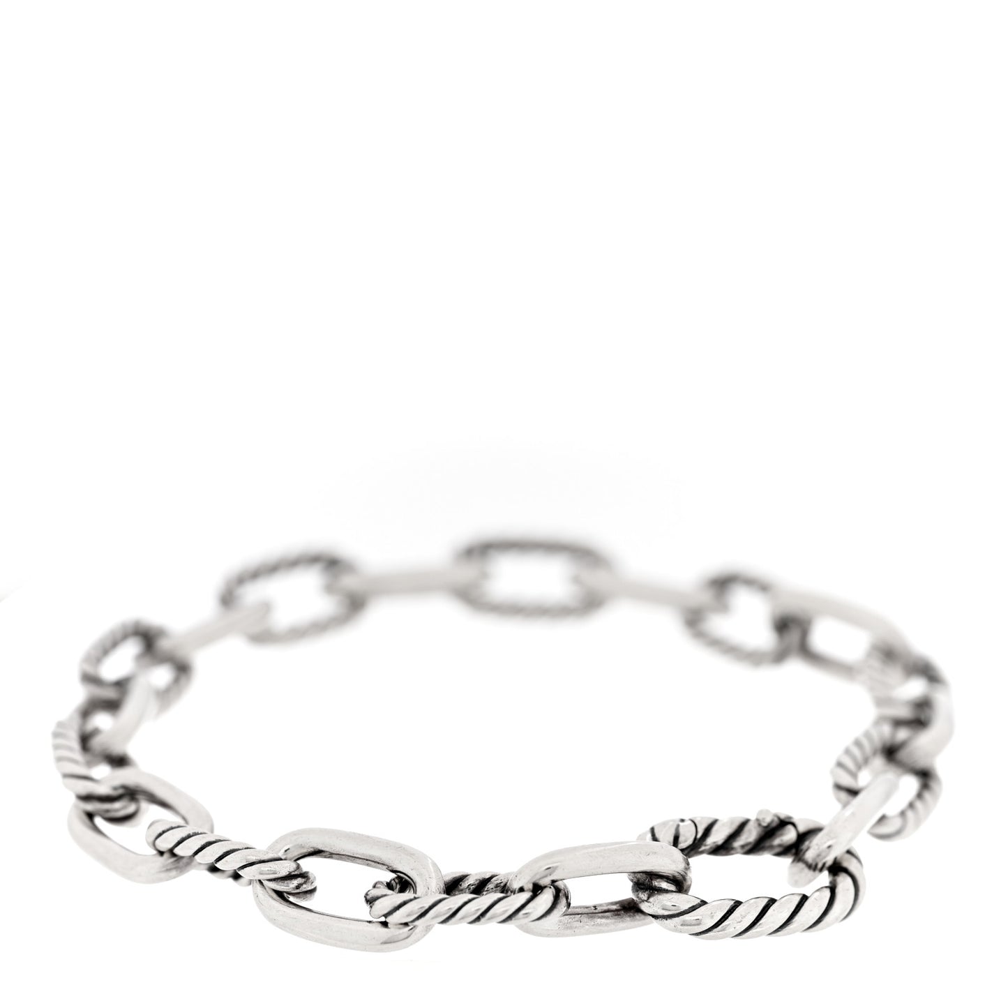 Sterling Silver 8.5mm DY Madison Link Chain Bracelet