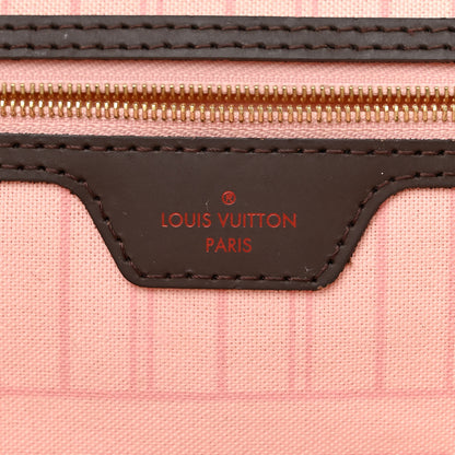 Louis Vuitton Damier Ebene Neo Neverfull MM Rose Ballerine 8 of 16