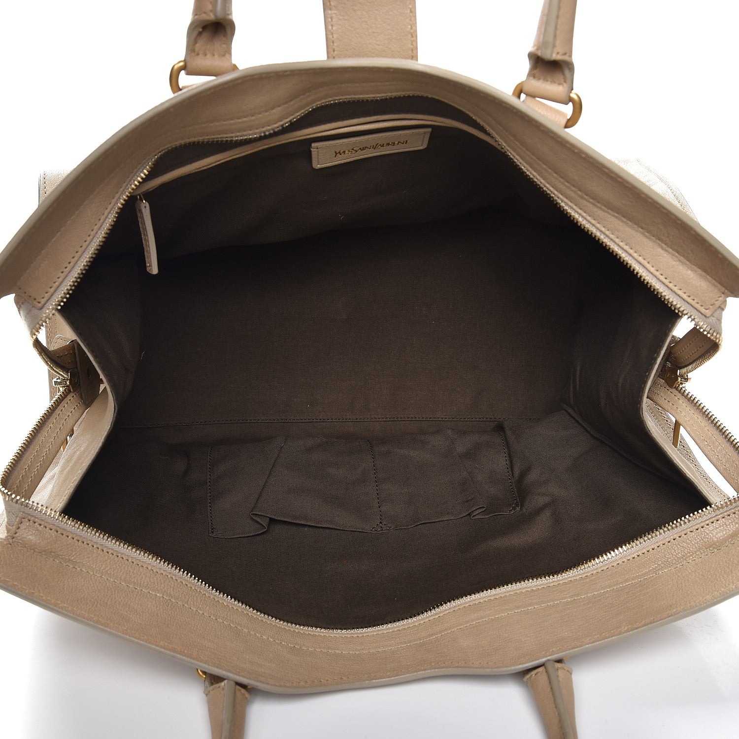 Saint Laurent Sheepskin Large Cabas ChYc Beige 5 of 14