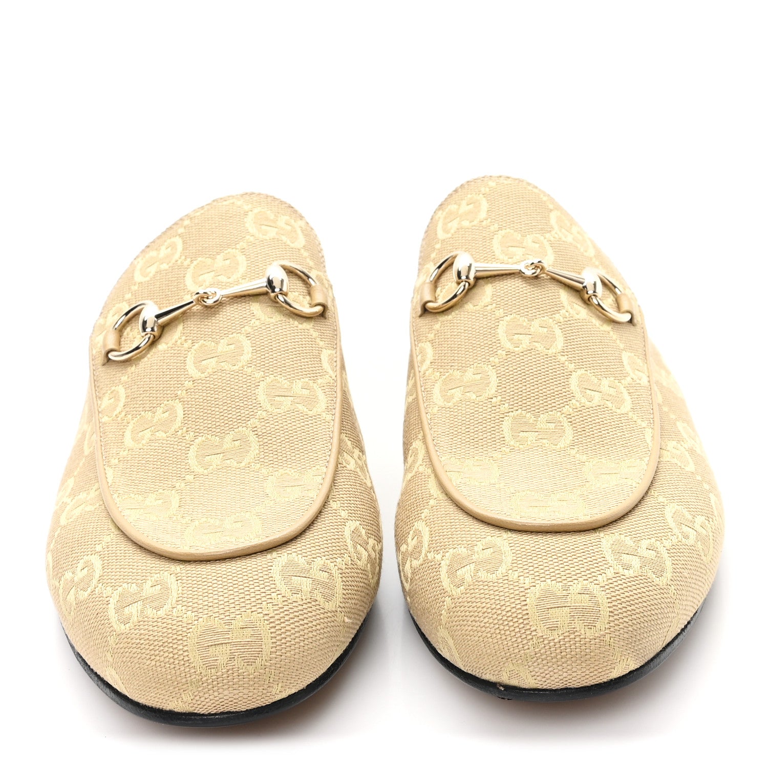 Gucci Canvas GG Monogram Womens Princetown Slippers 40 Egypt Salt 3 of 10