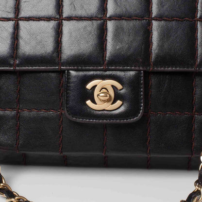 Chanel Lambskin Square Stitched Flap Brown 6 of 11