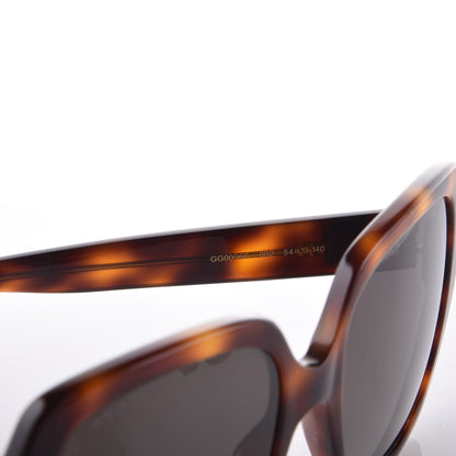 Gucci Acetate Square Frame GG0096S Sunglasses Tortoise 5 of 6
