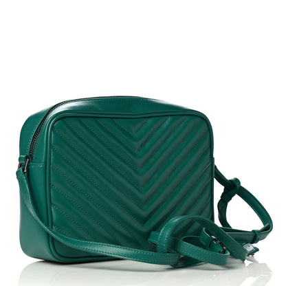 Saint Laurent Calfskin Matelasse Monogram Lou Camera Bag Green 3 of 8