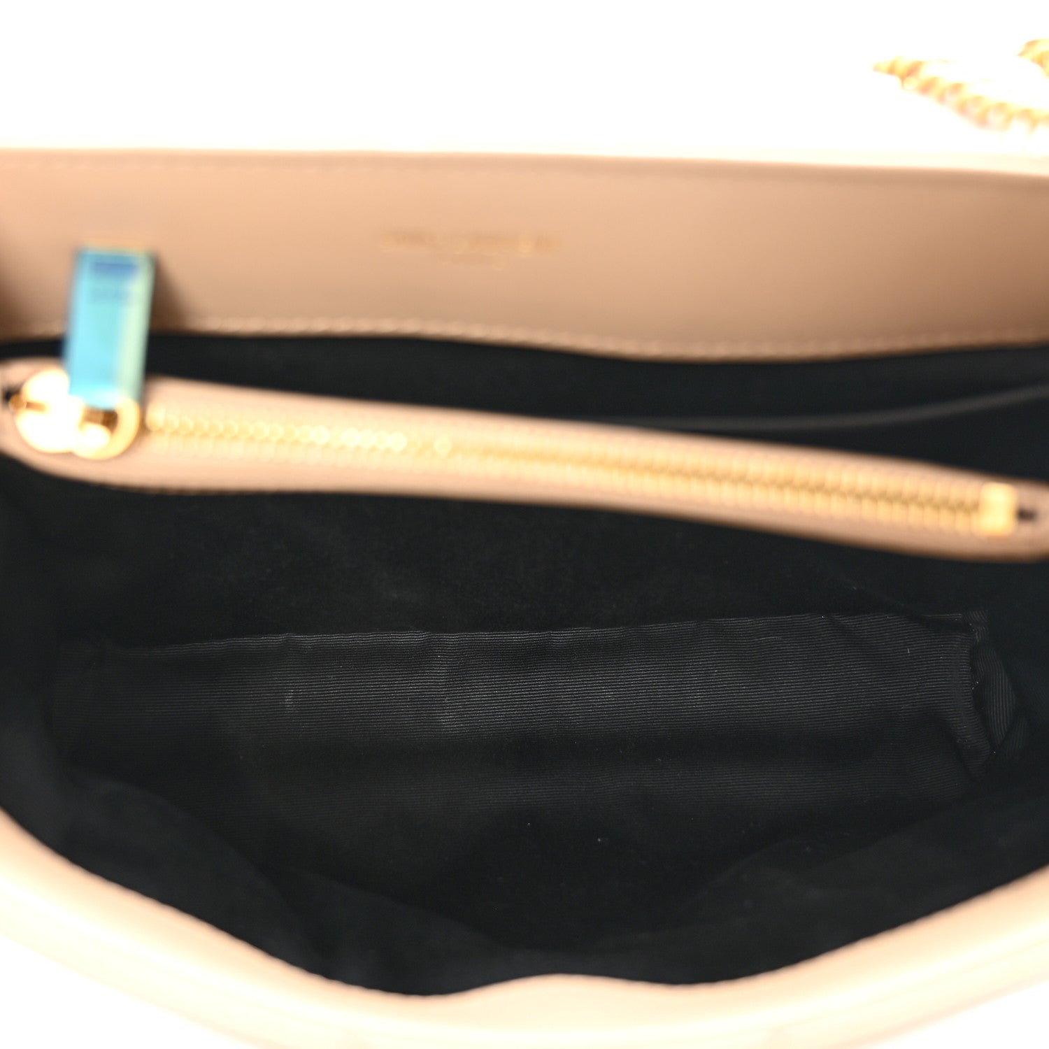 Saint Laurent Calfskin Y Quilted Monogram Small Loulou Chain Satchel Dark Beige 5 of 11