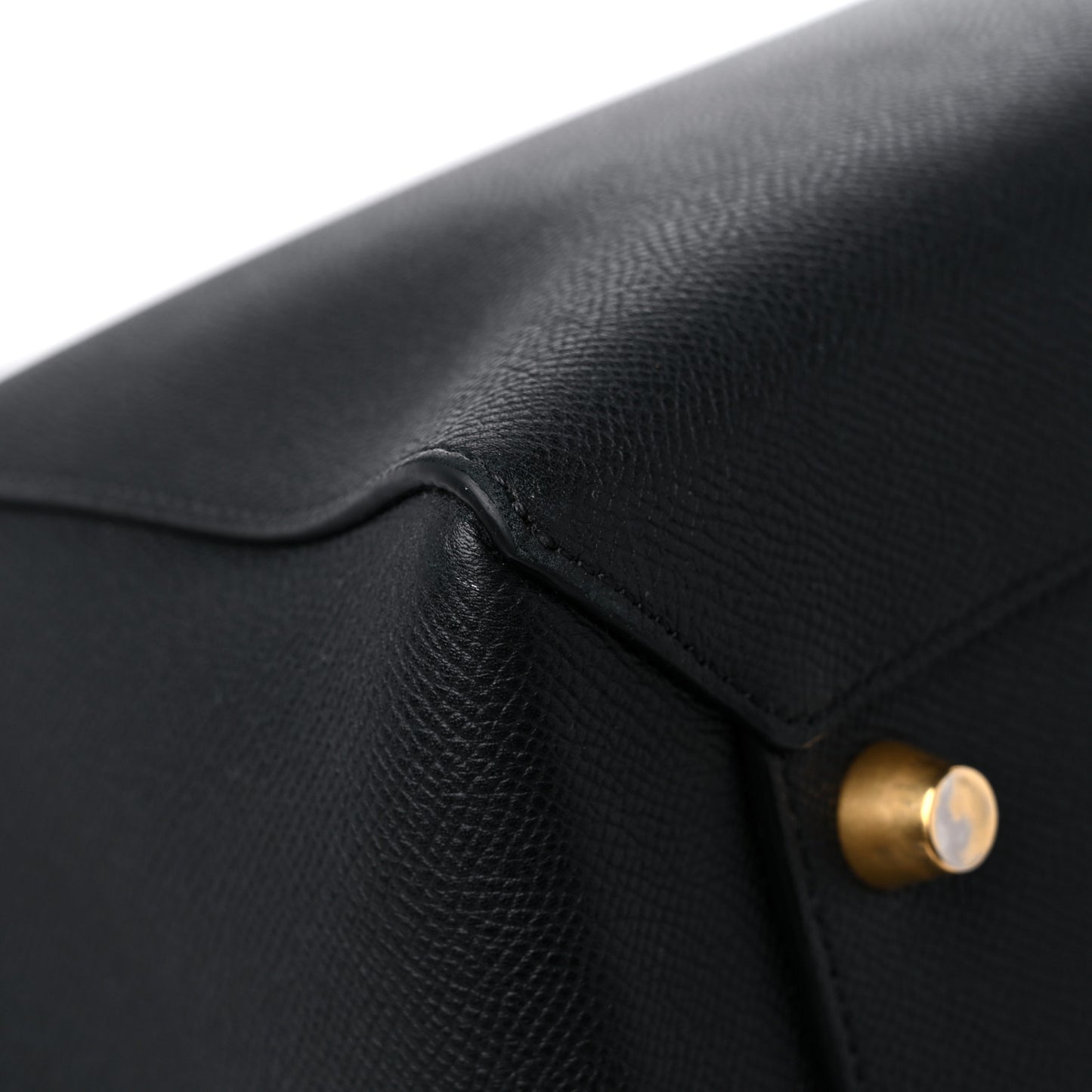 Grained Calfskin Small Belt Bag Black