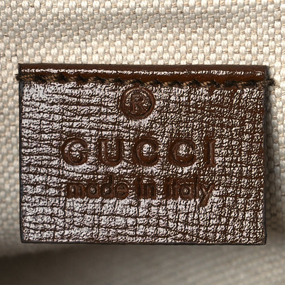 Gucci GG Supreme Monogram Web Mini Horsebit 1955 Shoulder Bag Beige Brown Sugar 8 of 11