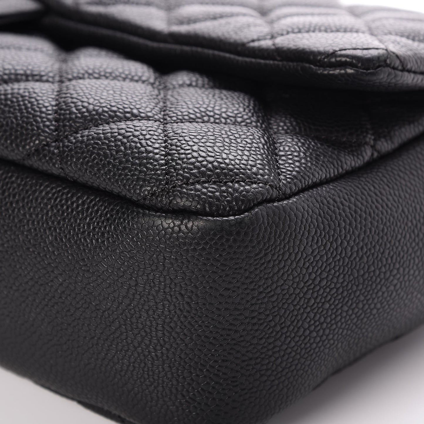 Caviar Quilted Jumbo Easy Flap Black