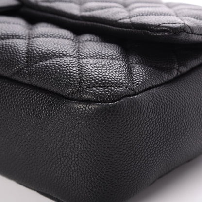 Chanel Caviar Quilted Jumbo Easy Flap Black 8 of 9