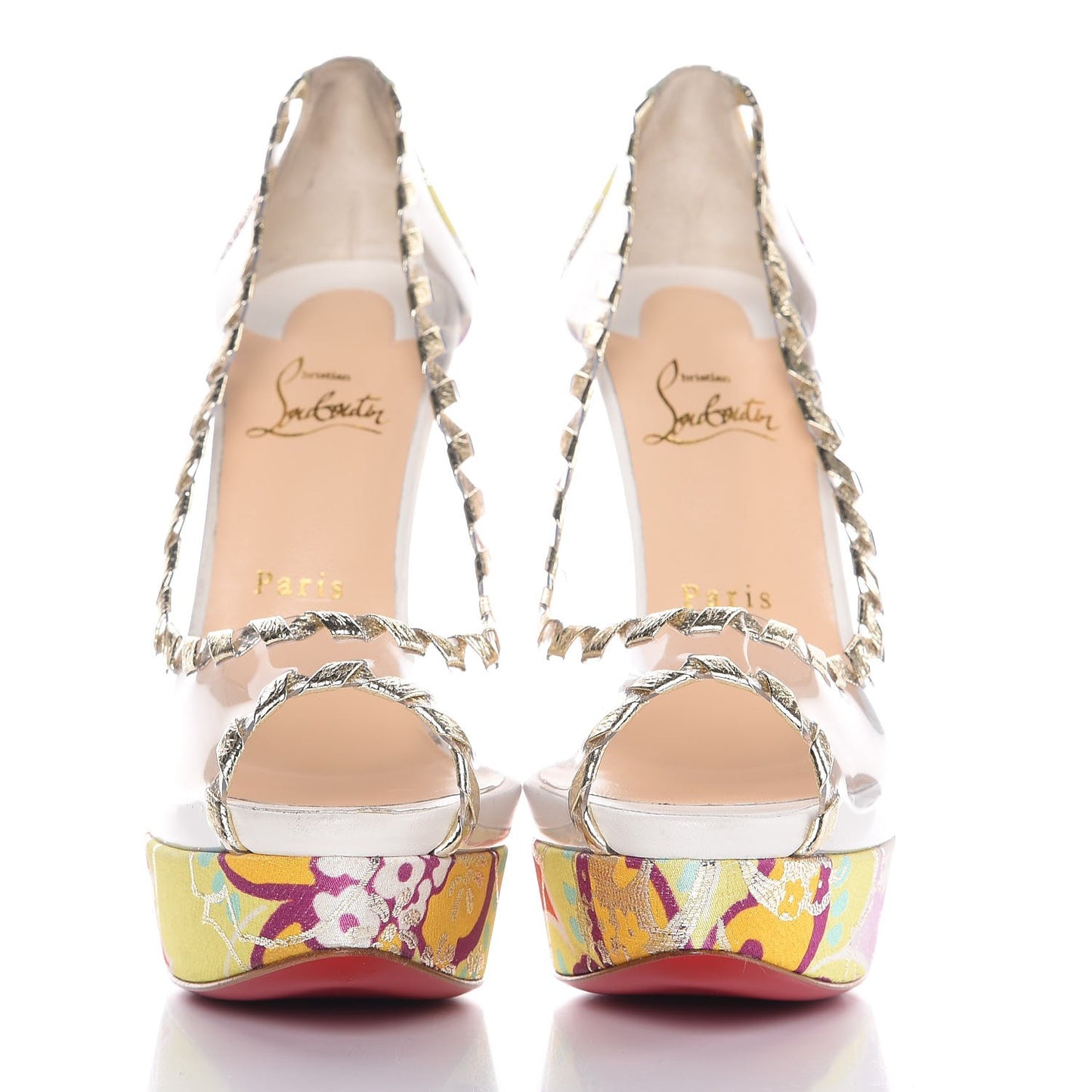 PVC Specchio Tissu Kyoto Fictoire 150 Platform Pumps 40 Multicolor