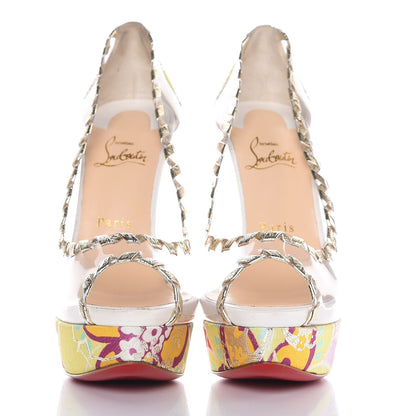 Christian Louboutin PVC Specchio Tissu Kyoto Fictoire 150 Platform Pumps 40 Multicolor 3 of 9