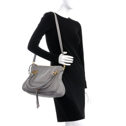Chloe Calfskin Medium Marcie Satchel Cashmere Grey 2 of 11