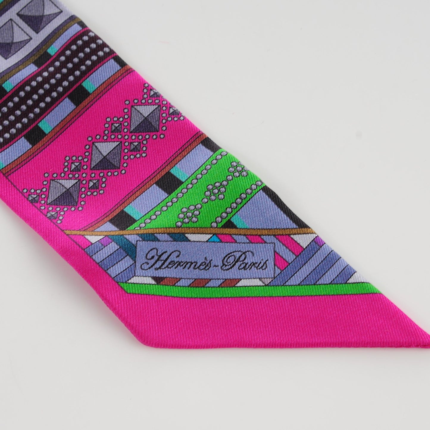 Silk Colliers de Chiens Twilly Fuchsia Vert Mauve