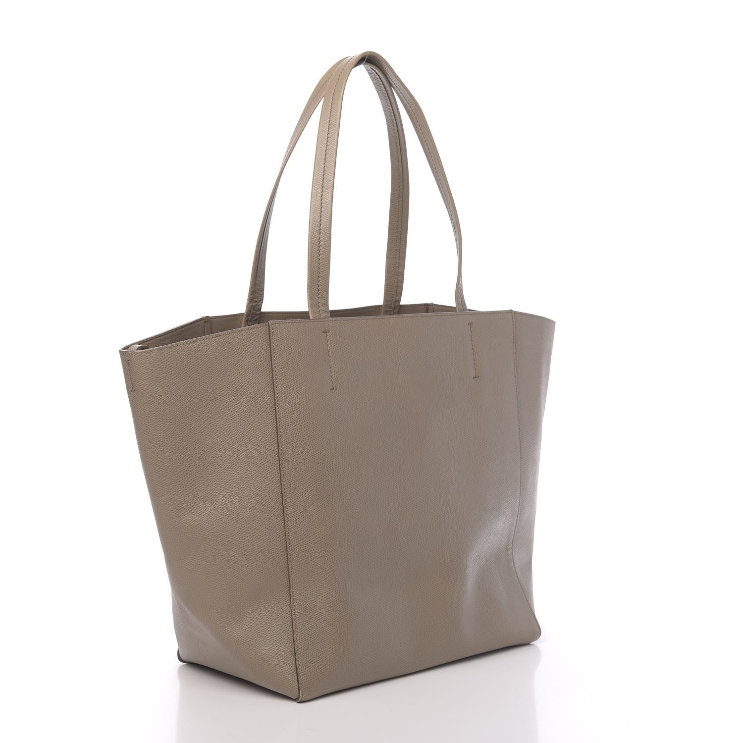 Celine Grained Calfskin Medium Horizontal Cabas Phantom Taupe 2 of 15