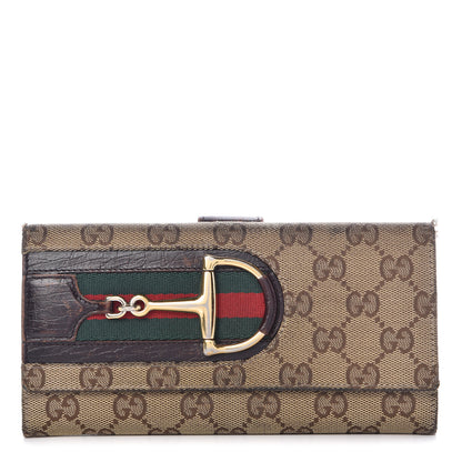 Gucci Monogram Hasler Continental Wallet Dark Brown 1 of 23