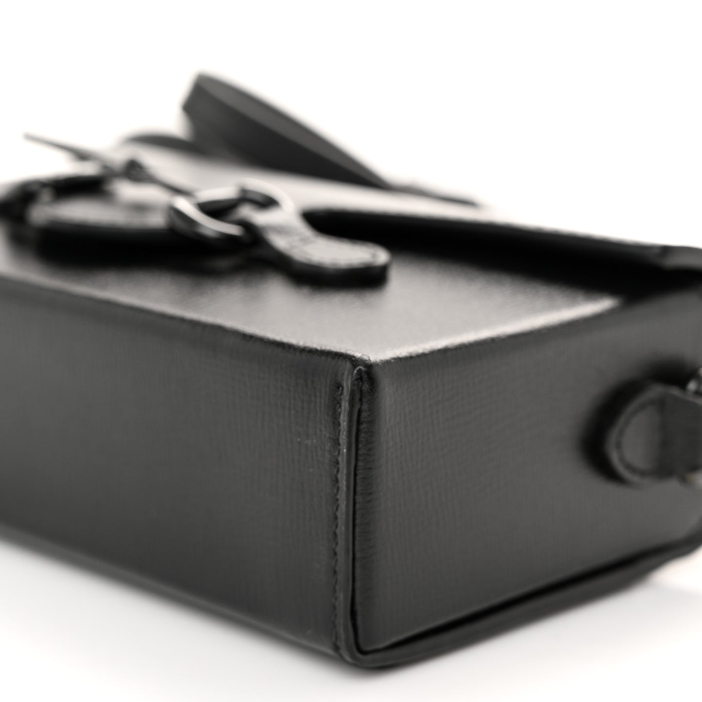 Azalea Calfskin Monochrome Mini Horsebit 1955 Shoulder Bag Black