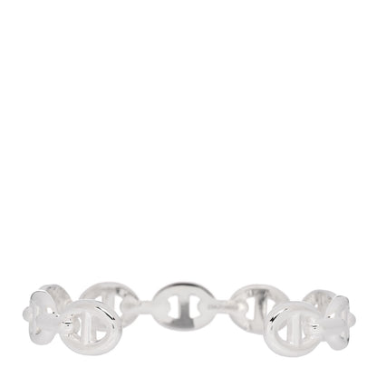 Hermes Sterling Silver MM Chaine d'Ancre Enchainee Cuff Bracelet ST 2 of 5