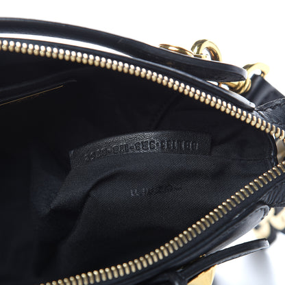 Fendi Vitello Dolce Chain Tail Gold Edition Mini By The Way Boston Bag Black Vintage Gold 8 of 10