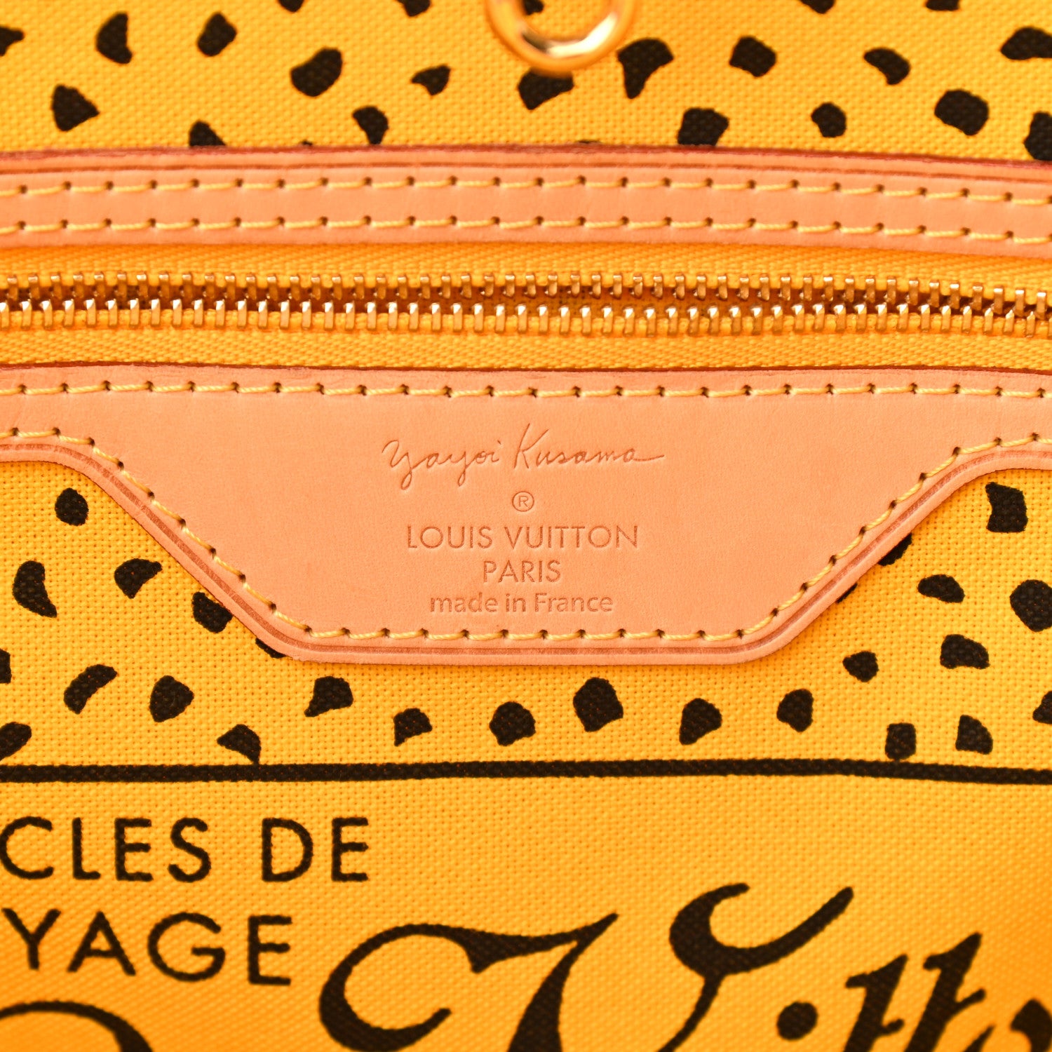 Louis Vuitton Monogram Kusama Waves Neverfull MM Yellow 6 of 11