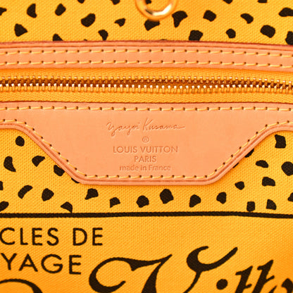 Louis Vuitton Monogram Kusama Waves Neverfull MM Yellow 6 of 11