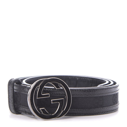 Gucci Monogram Interlocking G Belt 90 36 Black 1 of 11