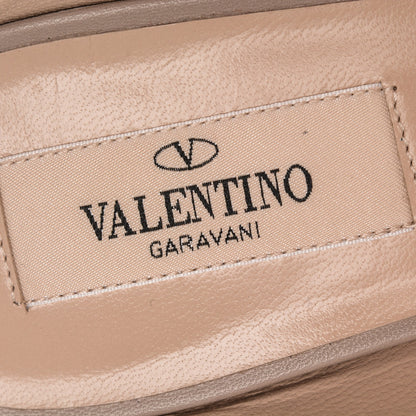 Valentino Garavani Nappa Rockstud T-Strap Open Back Pumps 38.5 Poudre 7 of 8