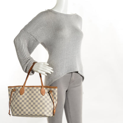 Louis Vuitton Damier Azur Neverfull PM 2 of 7