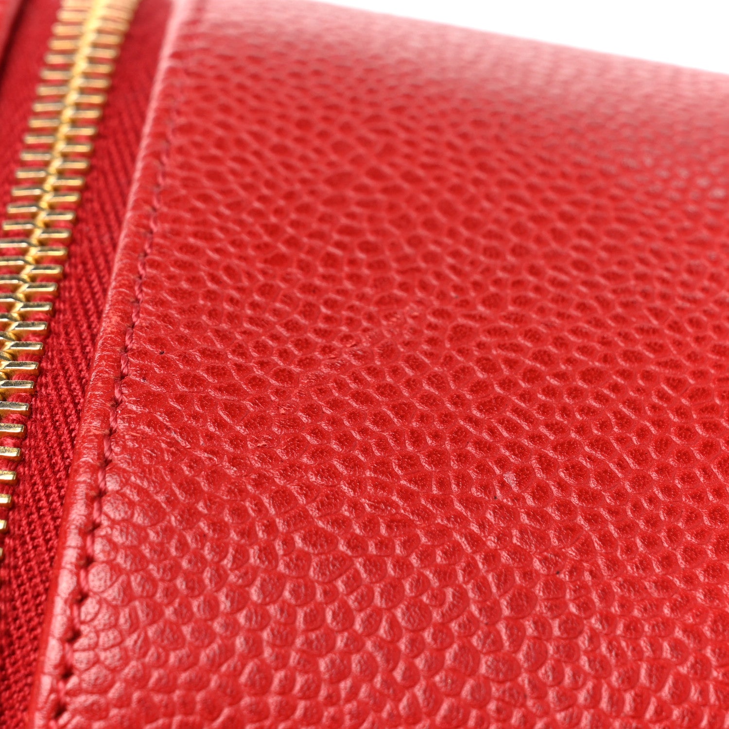 Chanel Caviar Vanity Cosmetic Case Red 13 of 14