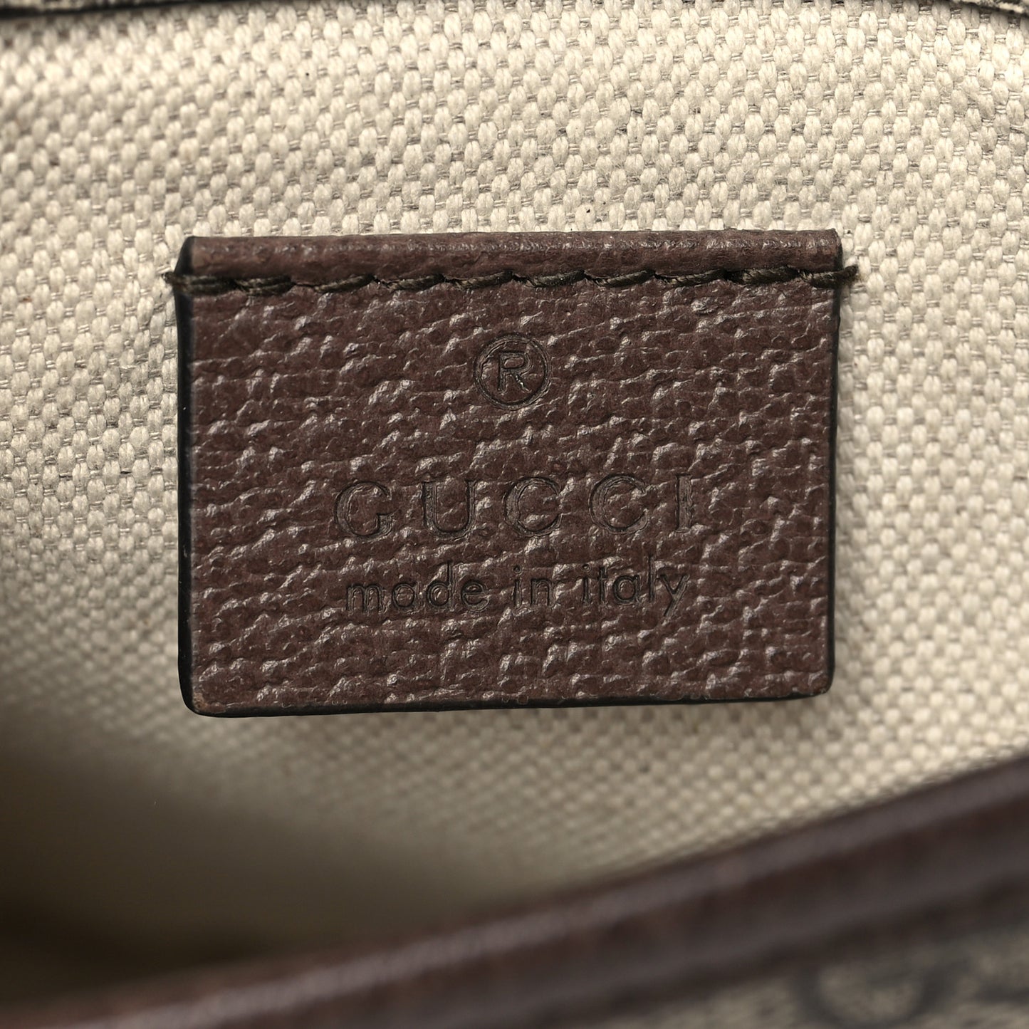 GG Supreme Monogram Neo Vintage Web Belt Bag Brown