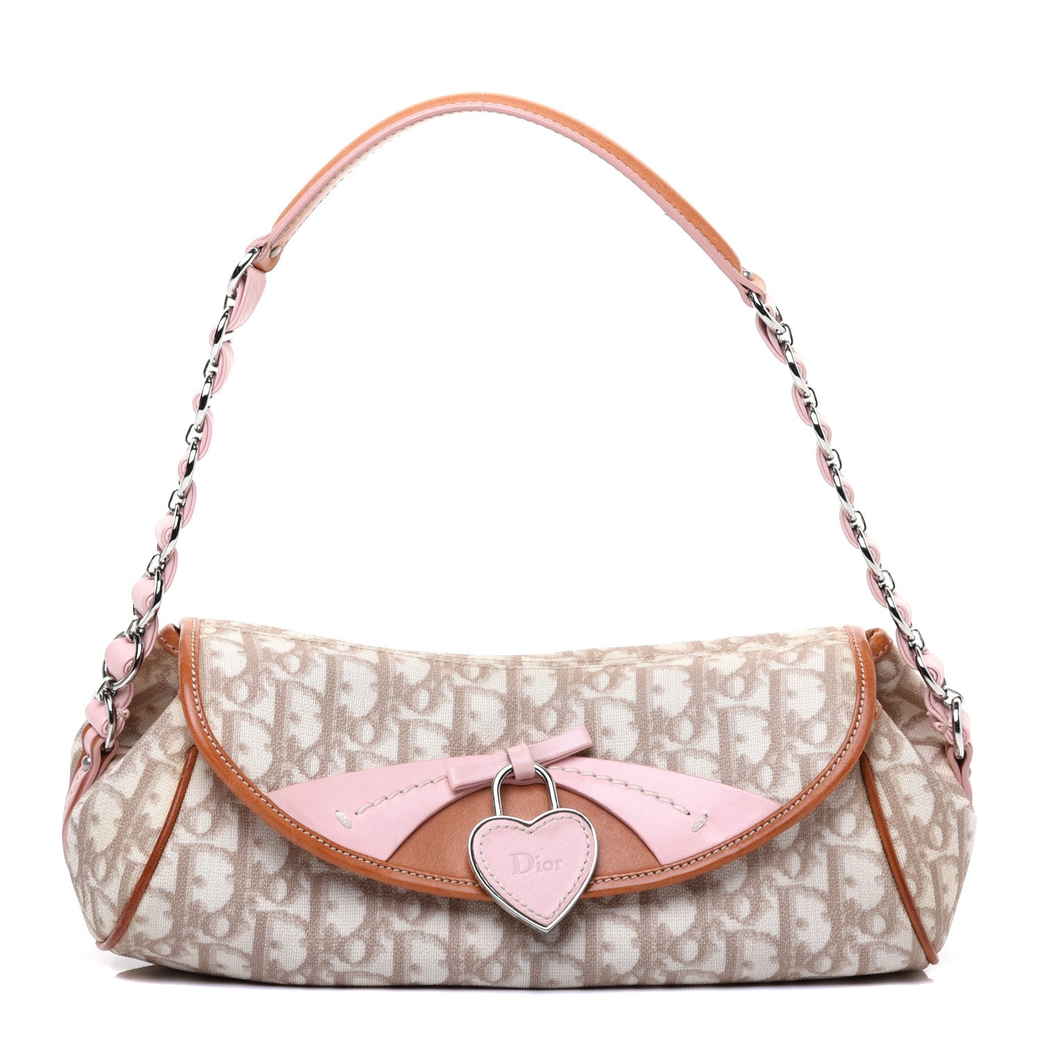 Christian Dior Monogram Romantique Trotter Bag Rose 1 of 10