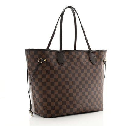 Louis Vuitton Damier Ebene Neo Neverfull MM Rose Ballerine 2 of 8