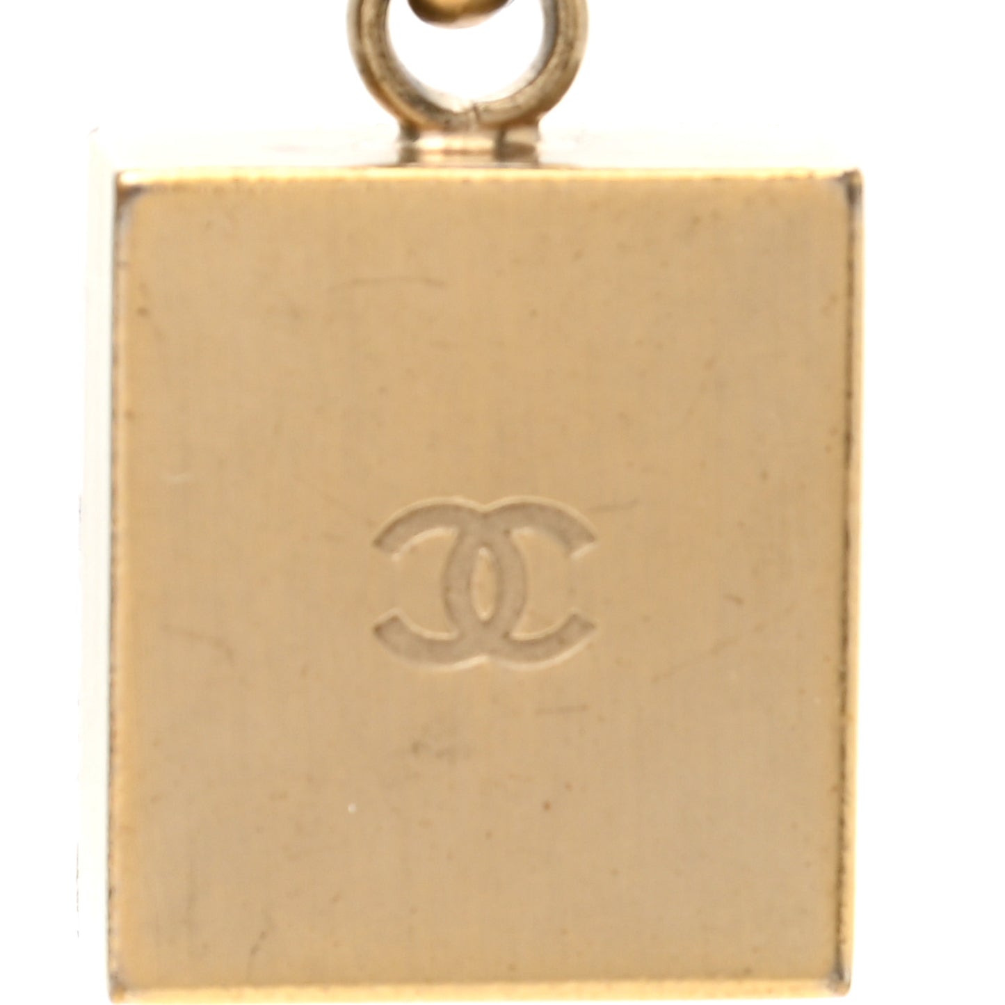 Resin Crystal Bag Charm Gold