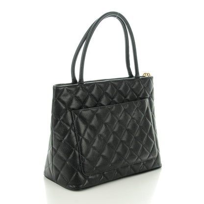 Chanel Caviar Quilted Medallion Tote Navy 3 of 7