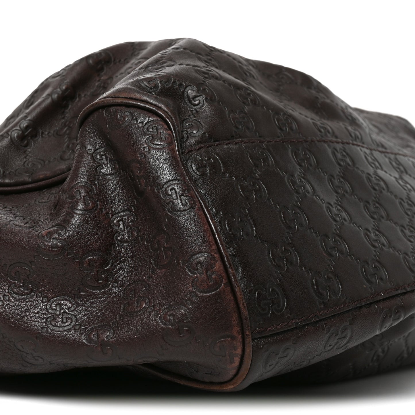 Guccissima Large Sukey Tote Dark Brown