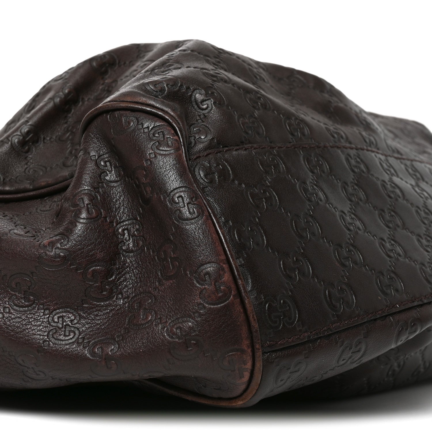 Gucci Guccissima Large Sukey Tote Dark Brown 9 of 10