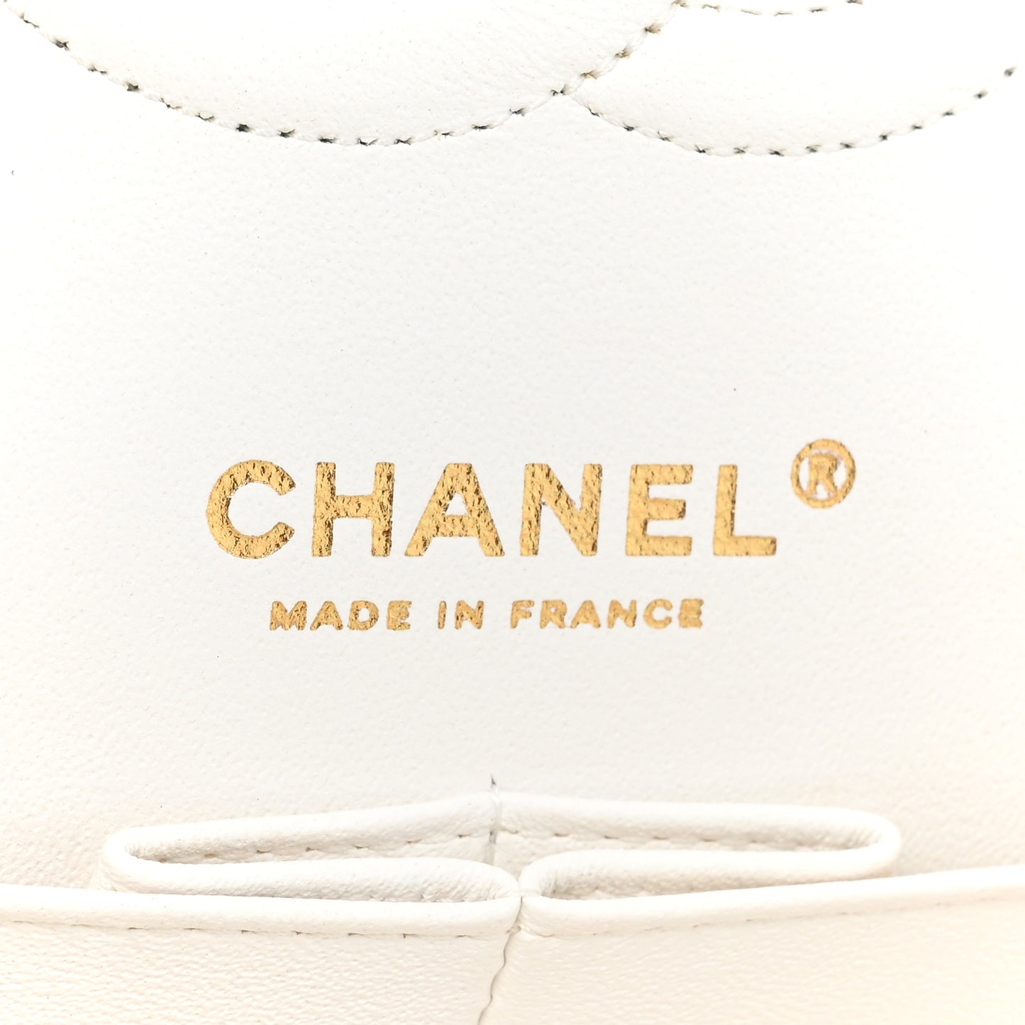 Caviar Quilted Medium Double Flap White