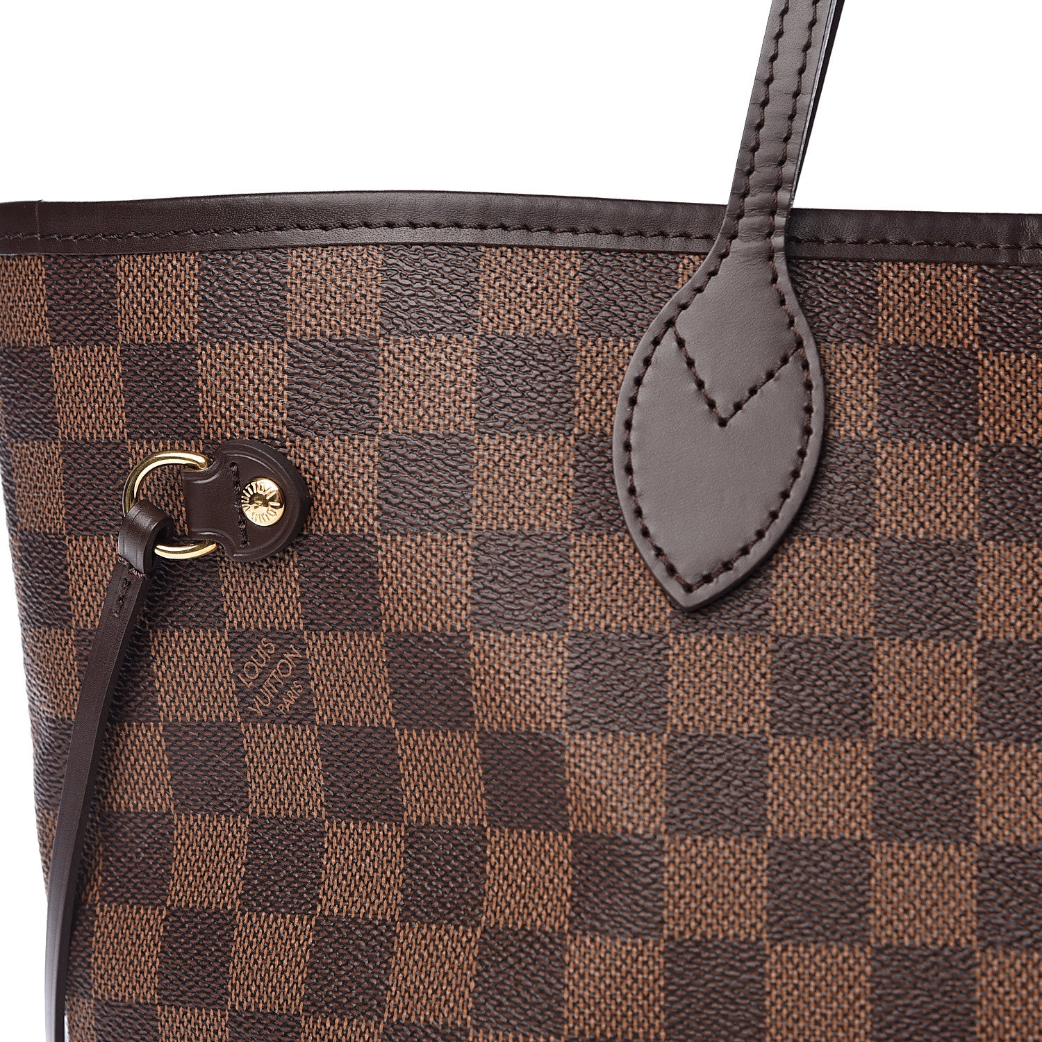Louis Vuitton Damier Ebene Neo Neverfull MM Rose Ballerine 8 of 10