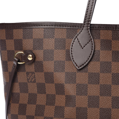 Louis Vuitton Damier Ebene Neo Neverfull MM Rose Ballerine 8 of 10