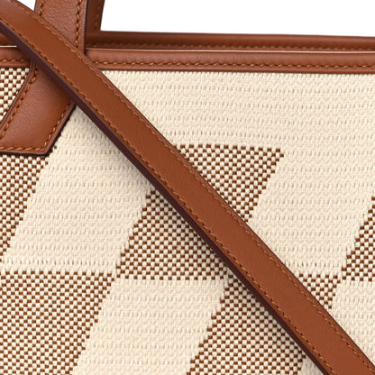 Hermes Swift Toile H Cabas H En Biais 27 Ecru Naturel Gold 8 of 11