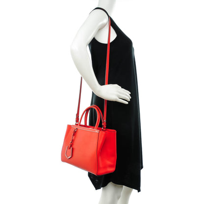 Fendi Vitello Elite Petite 2Jours Tote Papavero 2 of 9