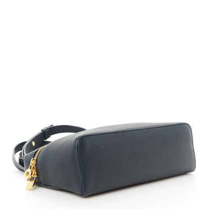 Loro Piana Grained Calfskin L19 Extra Pocket Pouch Navy 4 of 9