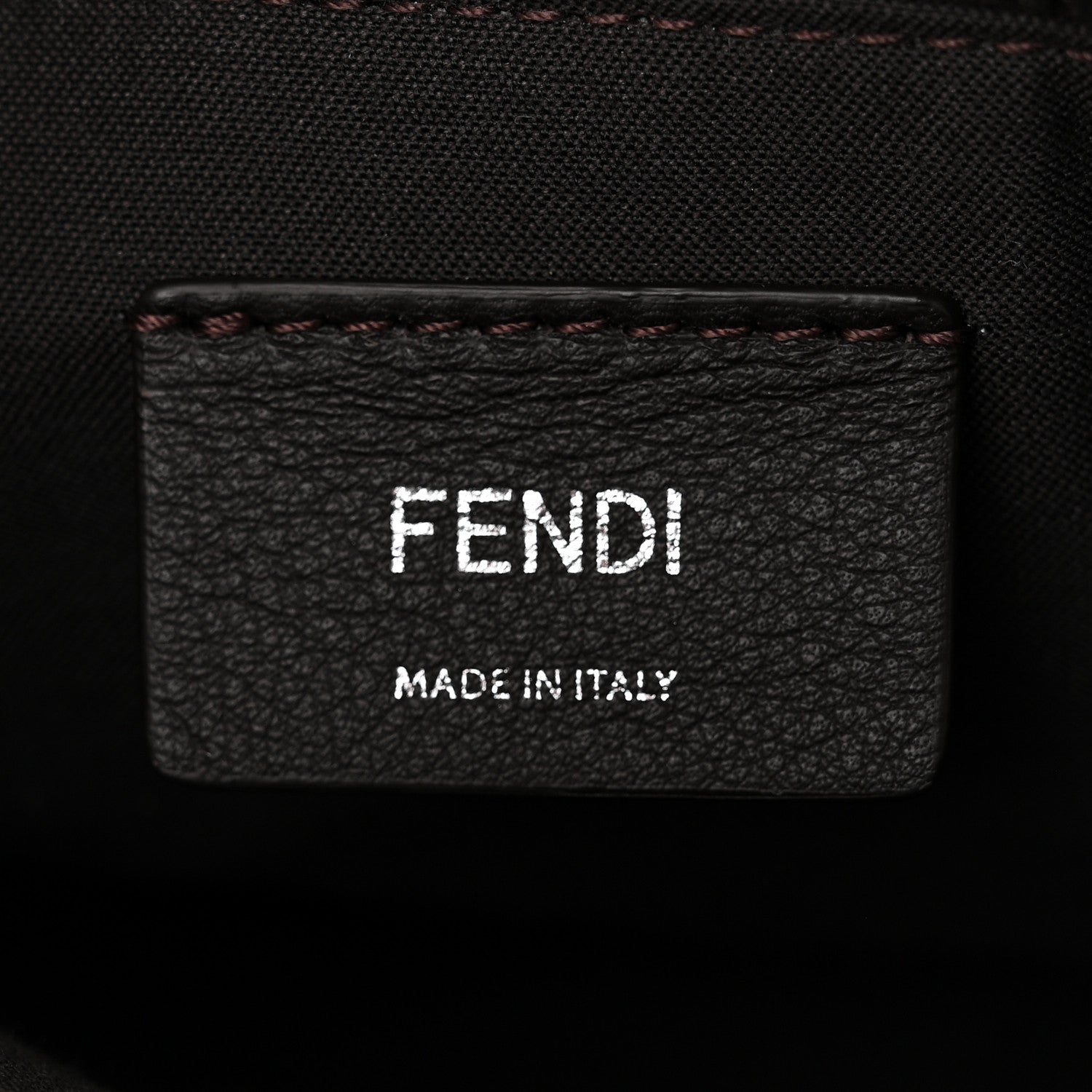 Fendi Vitello Dolce Bi-Color FF 1974 Embossed Medium By The Way Boston Bag Maya Black 8 of 12