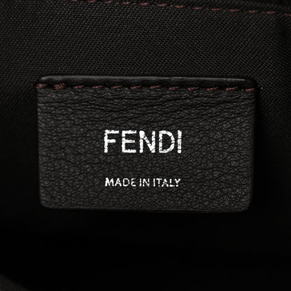Fendi Vitello Dolce Bi-Color FF 1974 Embossed Medium By The Way Boston Bag Maya Black 8 of 12