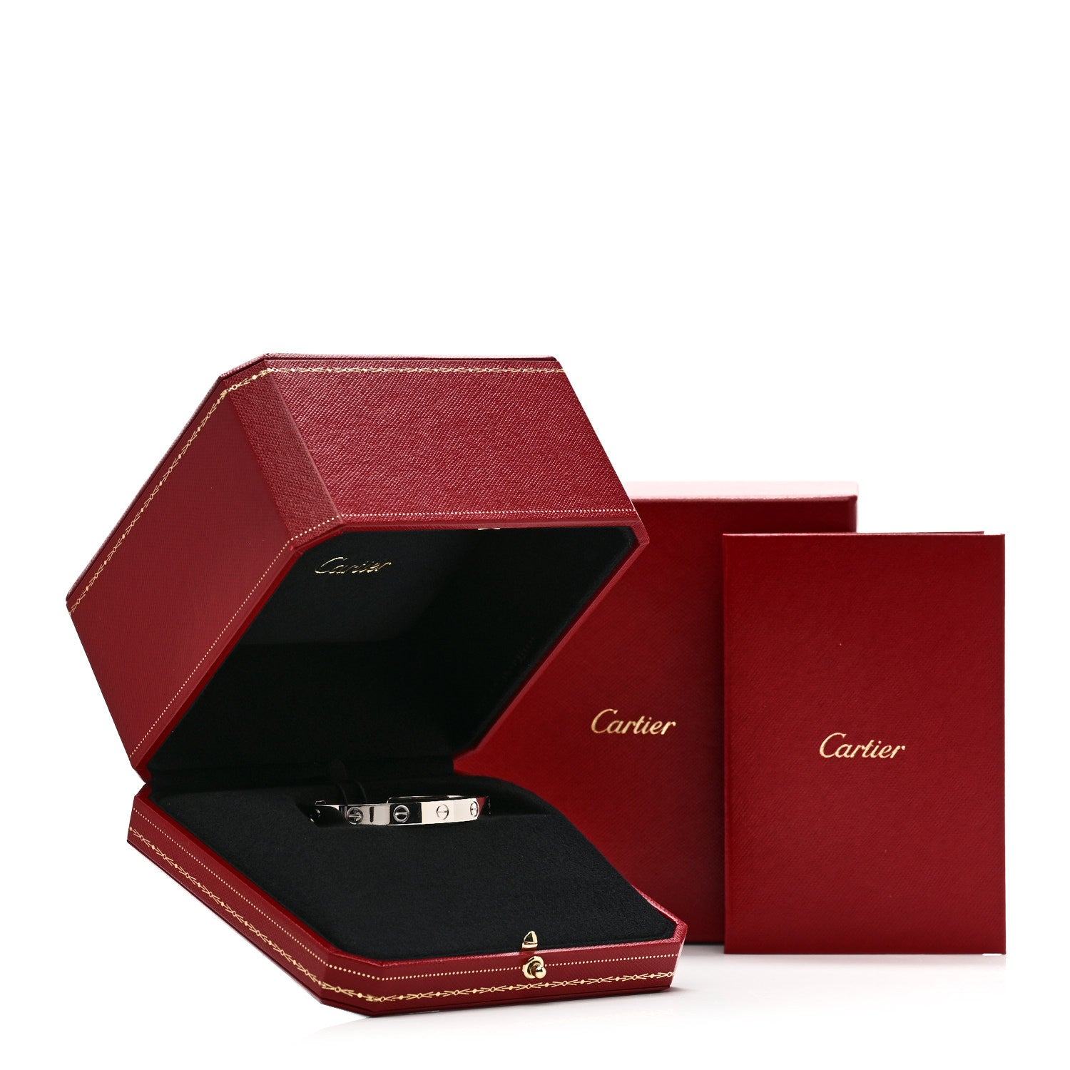 Cartier 18K White Gold LOVE Cuff Bracelet 16 4 of 4