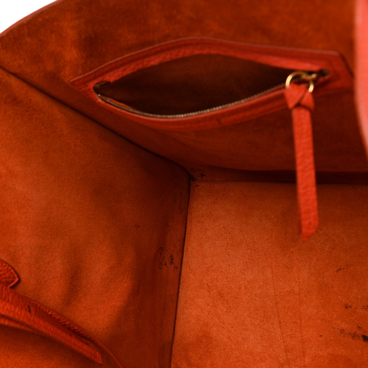 Bullhide Calfskin Medium Phantom Luggage Burnt Orange