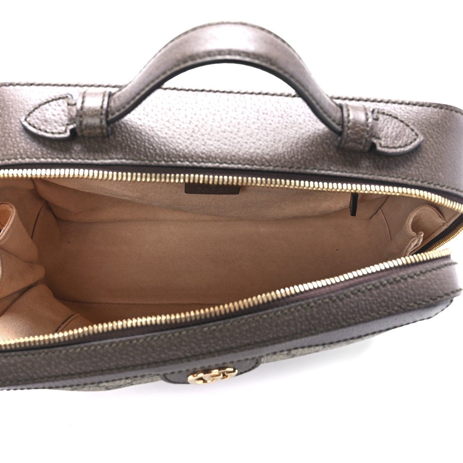 Gucci GG Supreme Monogram Web Small Ophidia Top Handle Shoulder Bag Brown 5 of 13