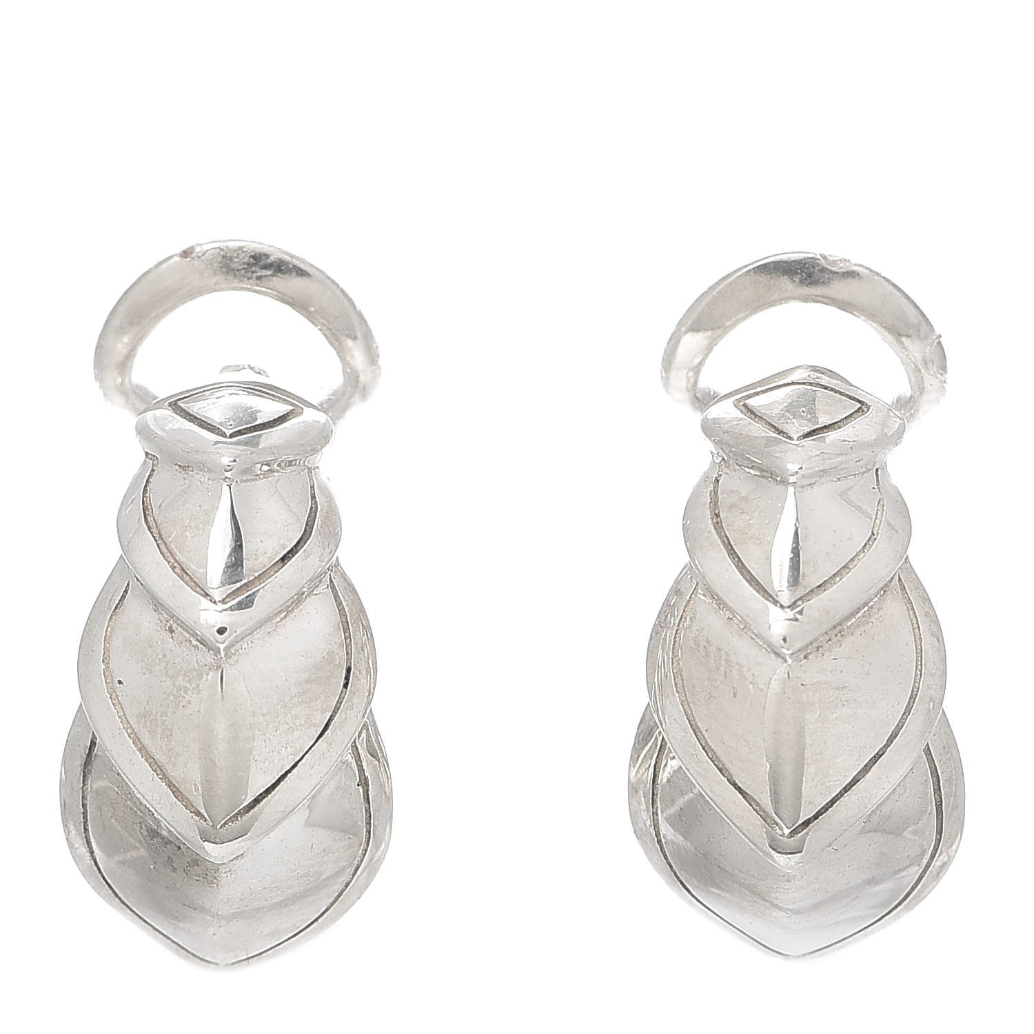 John Hardy Sterling Silver Legends Naga Buddha Belly Earrings 1 of 4