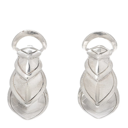 John Hardy Sterling Silver Legends Naga Buddha Belly Earrings 1 of 4