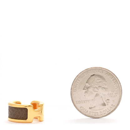 Hermes Epsom Olympe Ear Cuff Etoupe 2 of 5