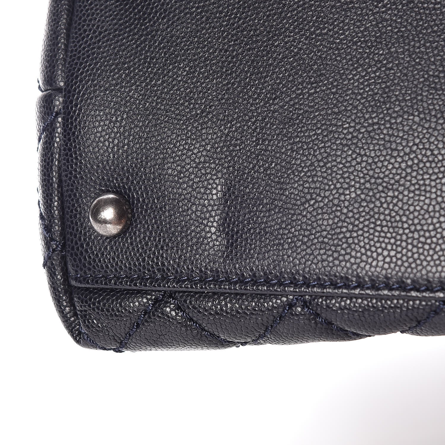 Chanel Caviar Quilted Small Coco Handle Flap Navy 10 of 11
