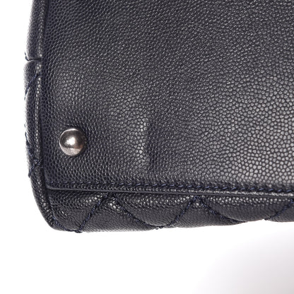 Chanel Caviar Quilted Small Coco Handle Flap Navy 10 of 11